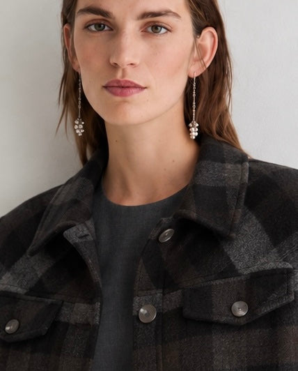CAPPOTTO CORTO CHECK 45603-413 YERSE