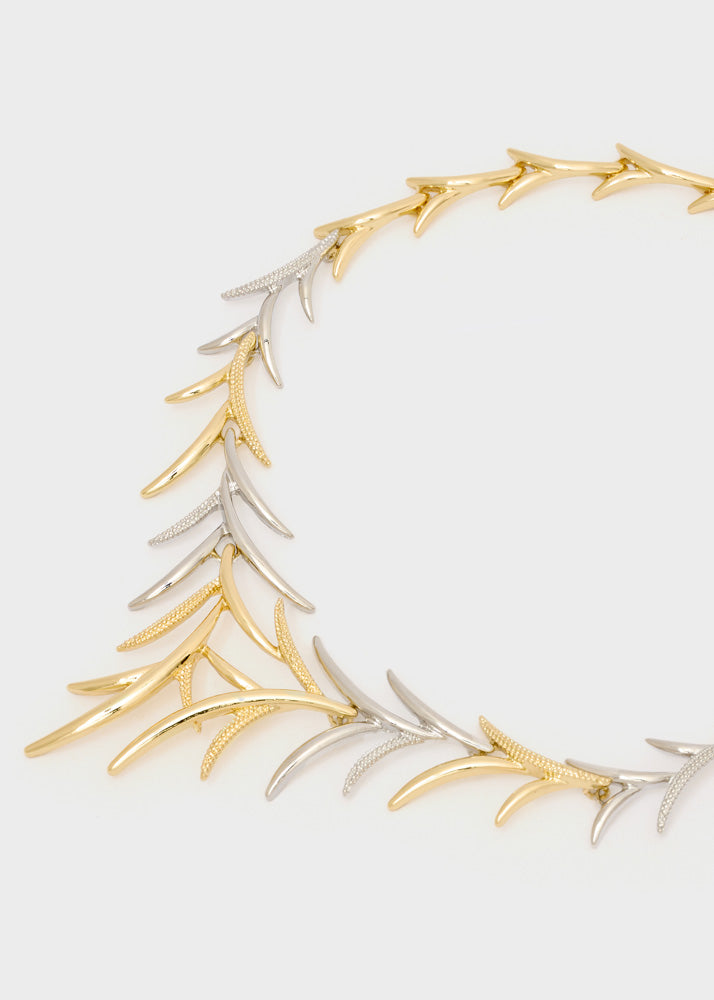 COLLANA TWIG GIROCOLLO ARGENTO/ORO NALÍ