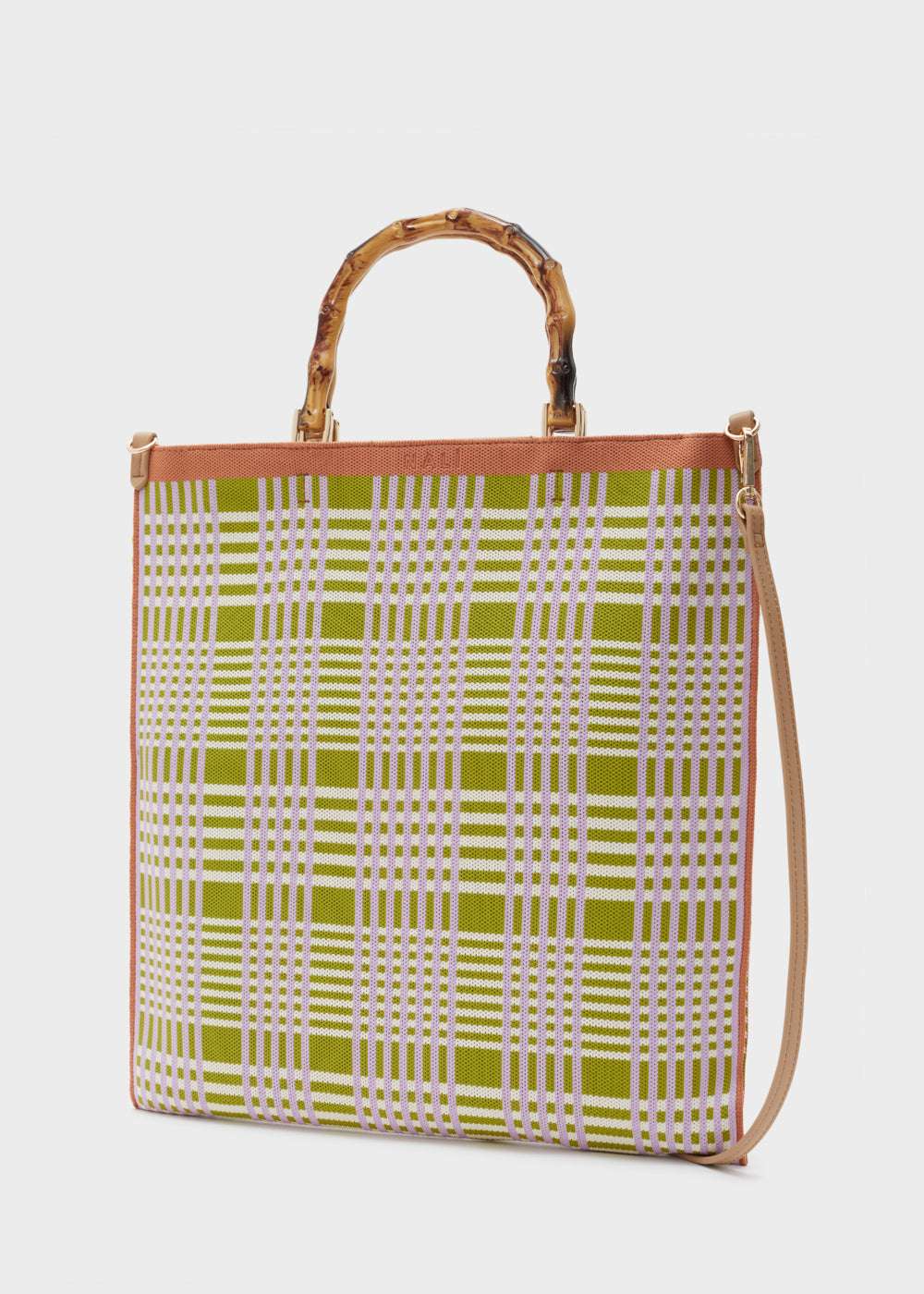 BORSA NICLA TOTE VIOLA E VERDE NALÌ