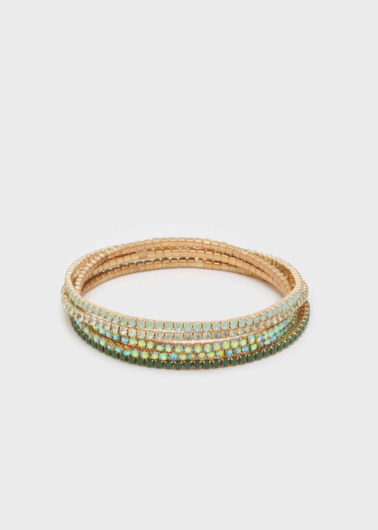 SET BRACCIALI LILY ELASTIC VERDE NALÌ