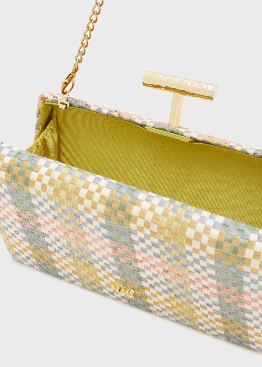 CLUTCH PERLA VERDE E ROSA NALÌ