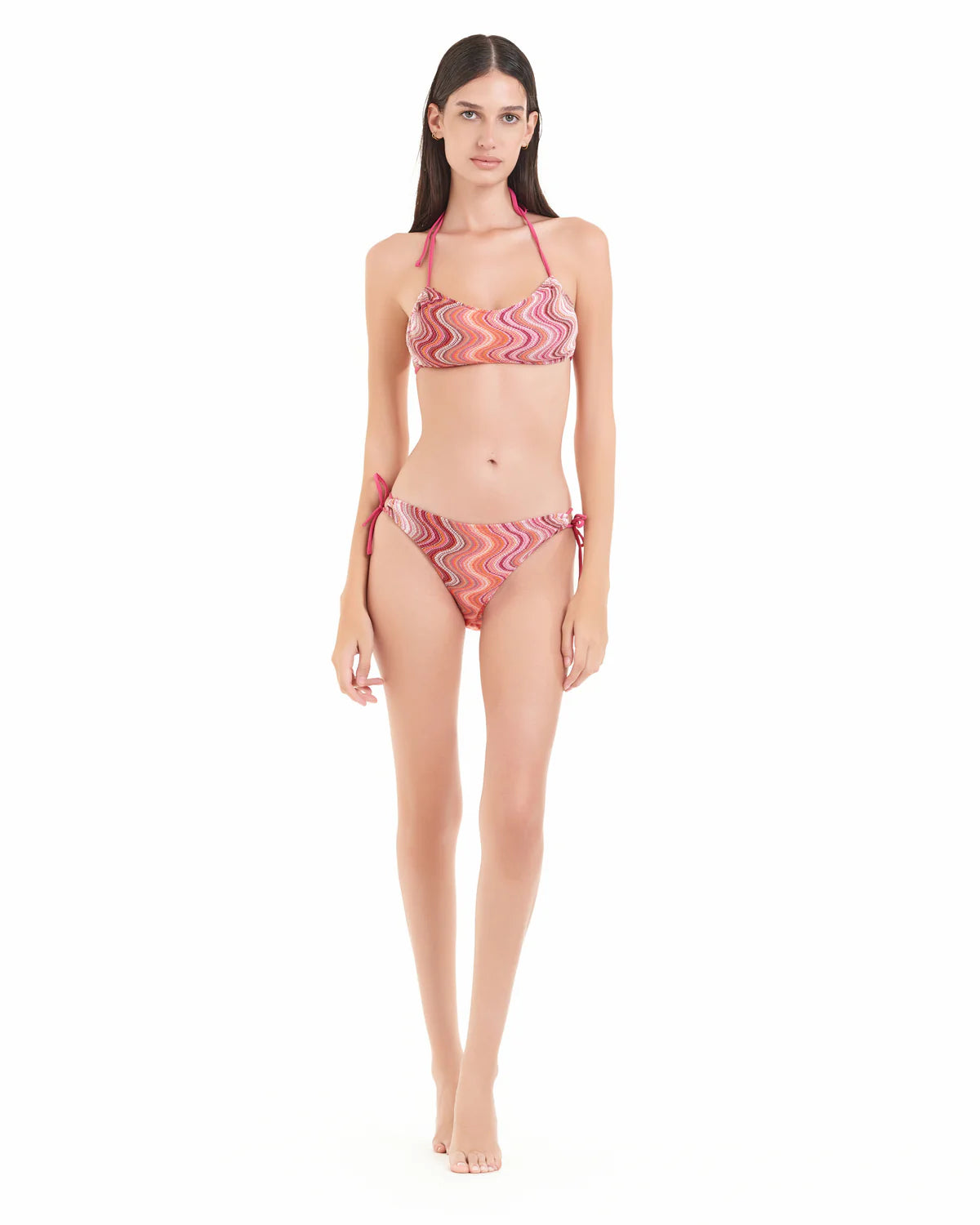 Fluid rosa - Bikini fascia COTEAZUR