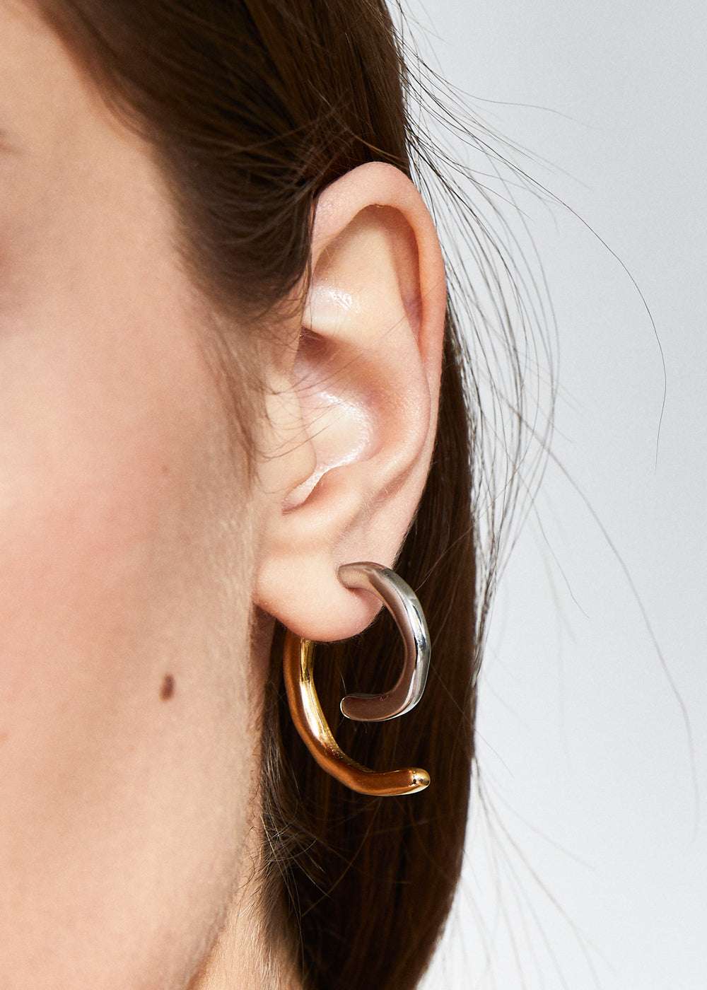 ORECCHINI SPIRALE ACC.INOS. ORO/ARG. NALÌ