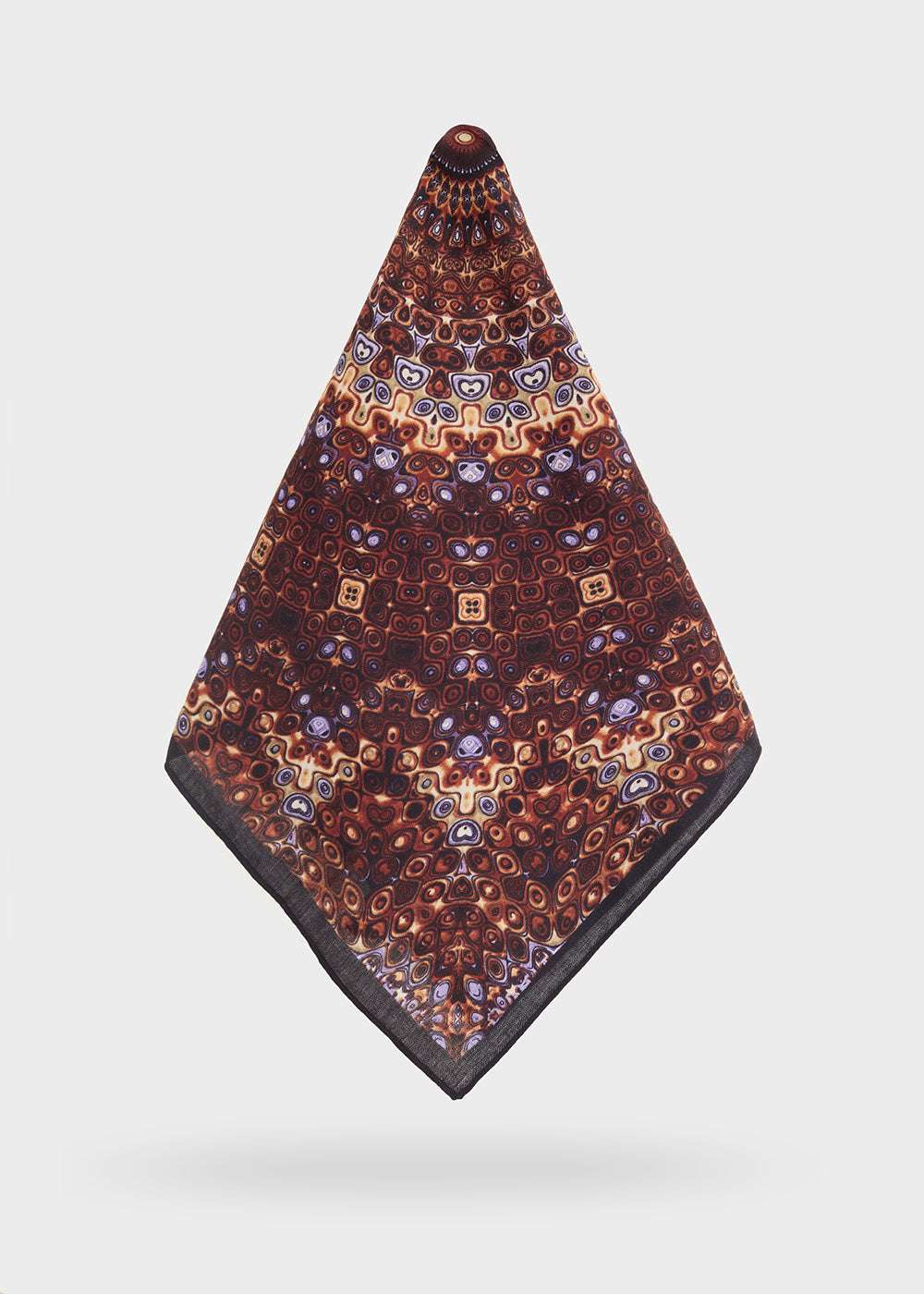 FOULARD ELISA FANTASIA MARRONE NALÍ