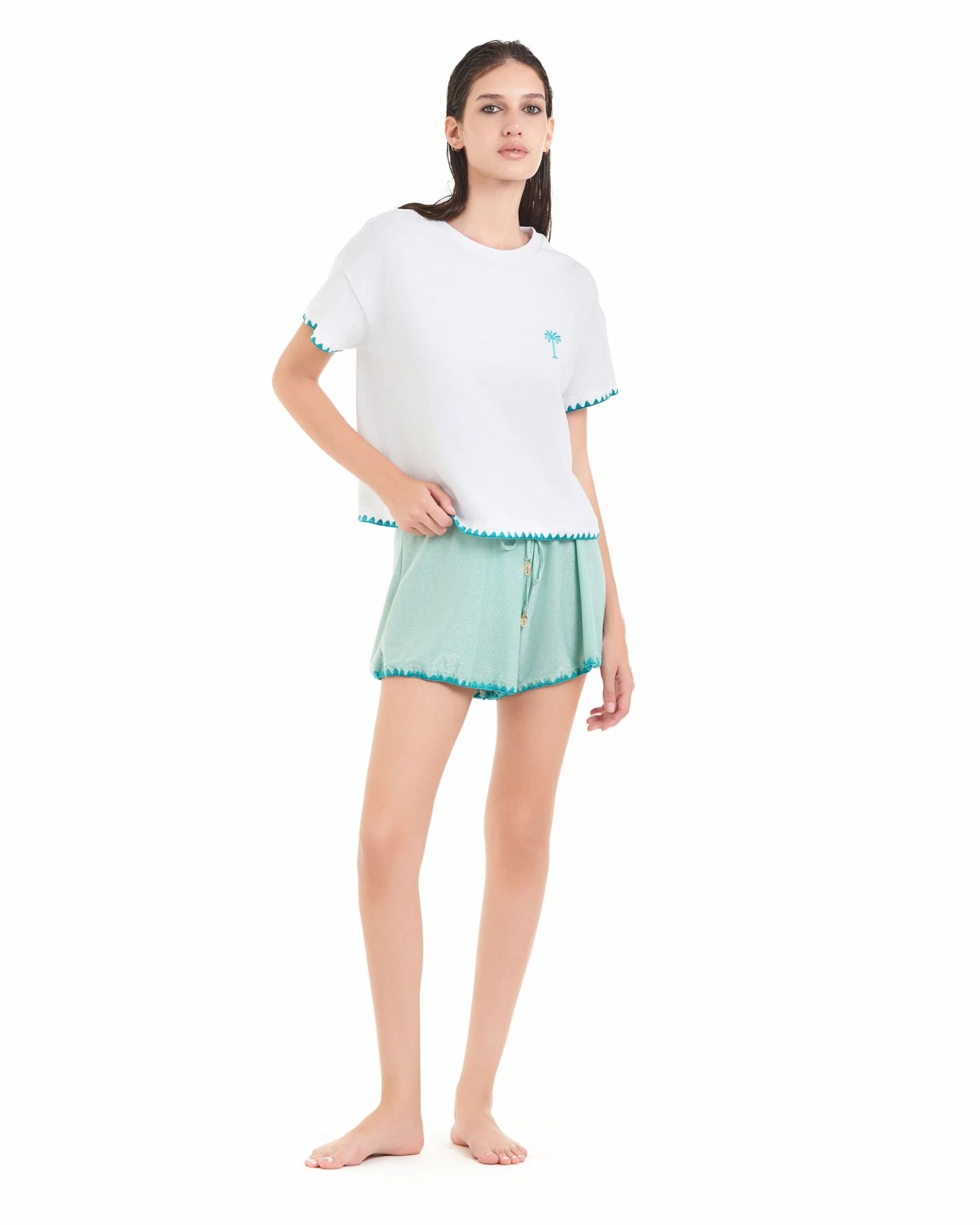 T-shirt punto crochet COTEAZUR