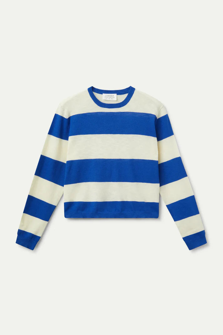 MAGLIONE RIGHE BLU COMPANIA FANTASTICA