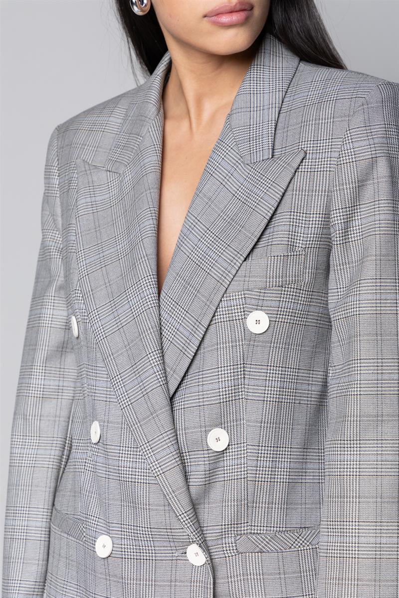 GIACCA DOPPIOPETTO PRINCIPE DI GALLES GRIGIO KAOS