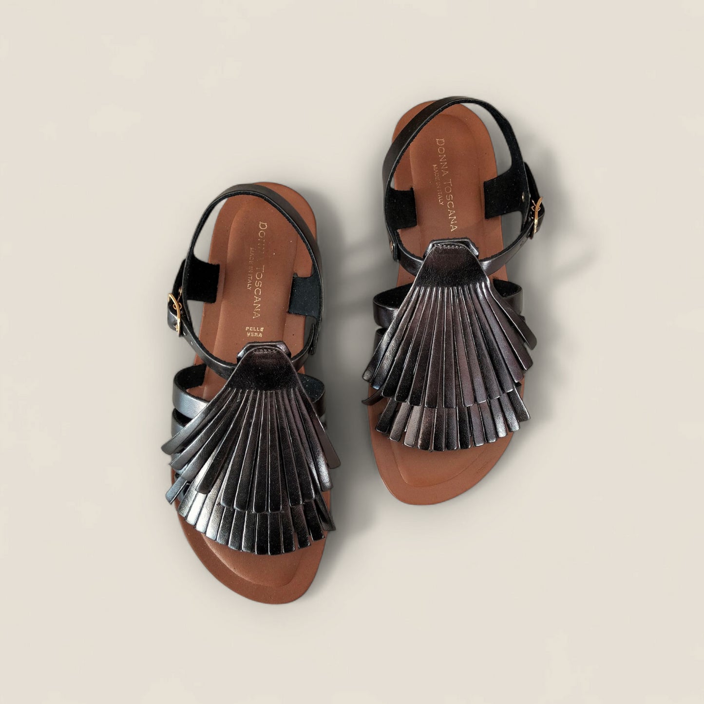 SANDALO FLAT FRANGIA DONNA TOSCANA