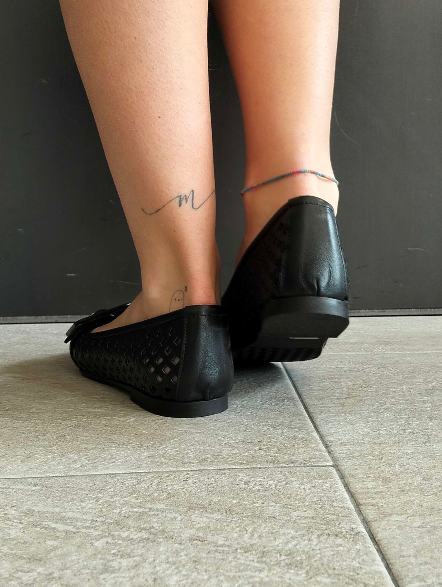 BALLERINA TRAFORATA CON FIBBIA SHADDY