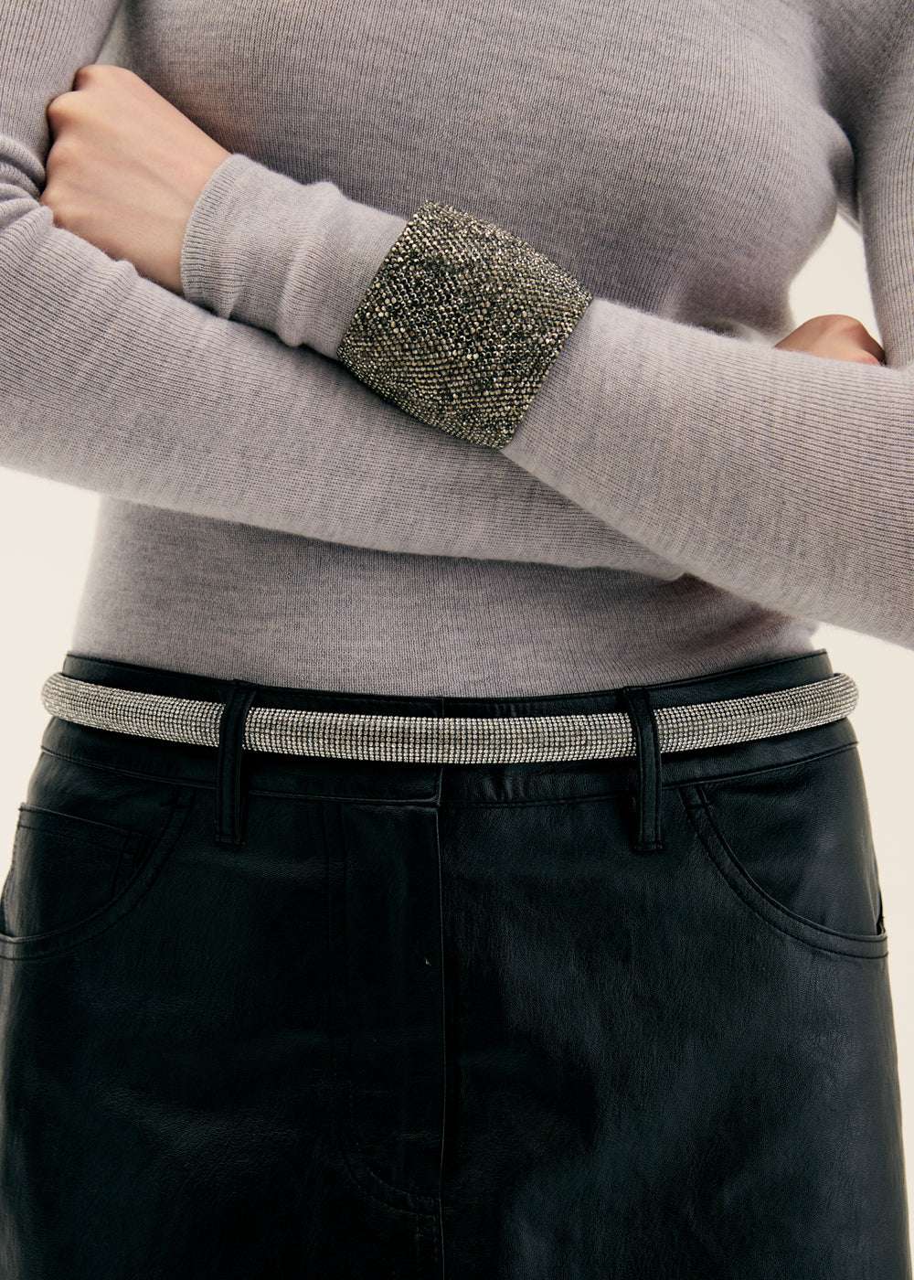 CINTURA CRYSTAL PIETRE ARGENTO NALÌ