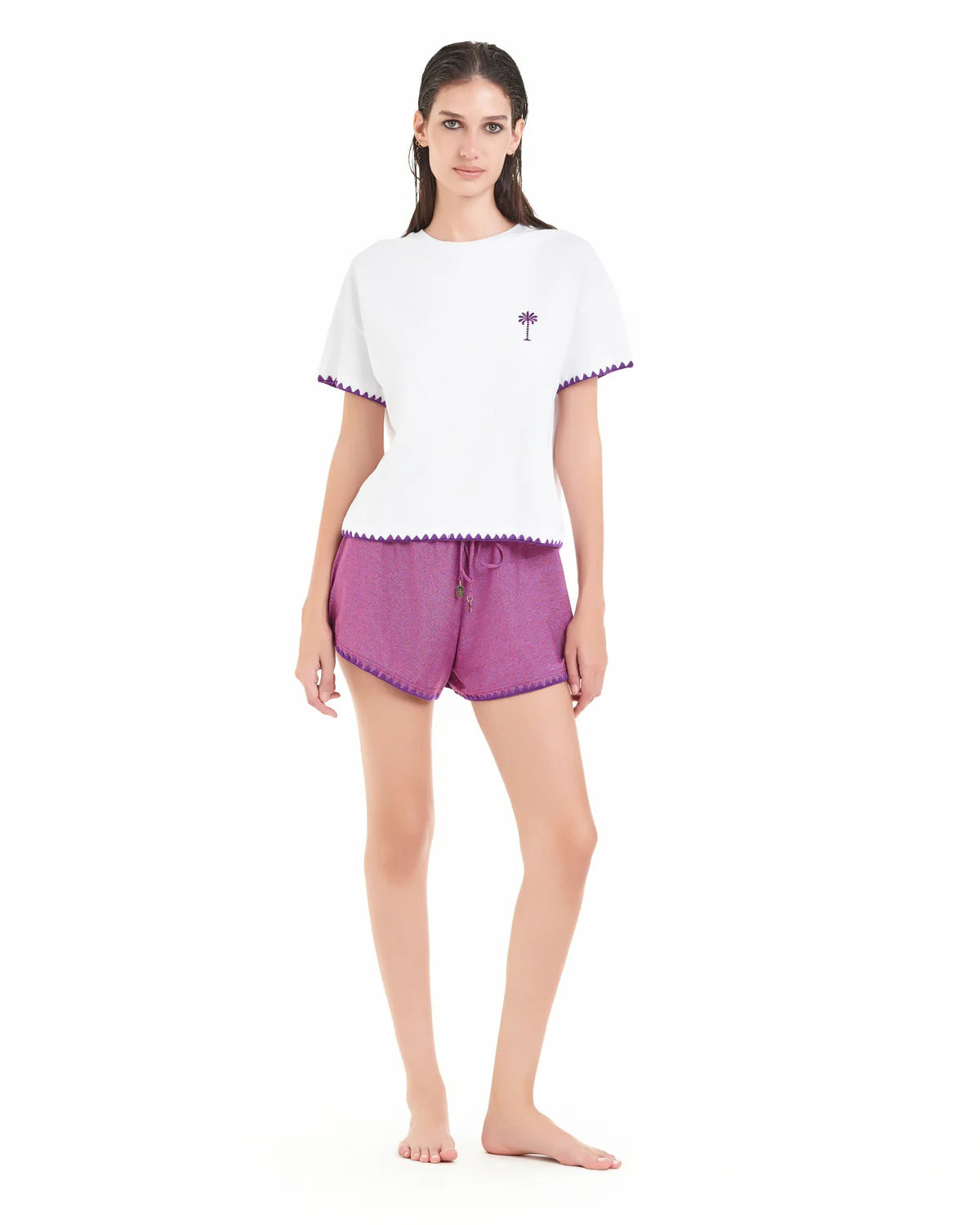 T-shirt punto crochet COTEAZUR