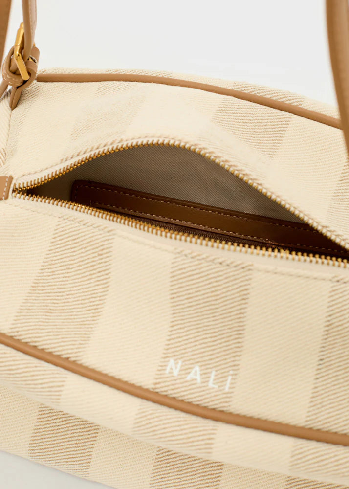 BORSA JUNE SMALL A SPALLA BEIGE NALÌ