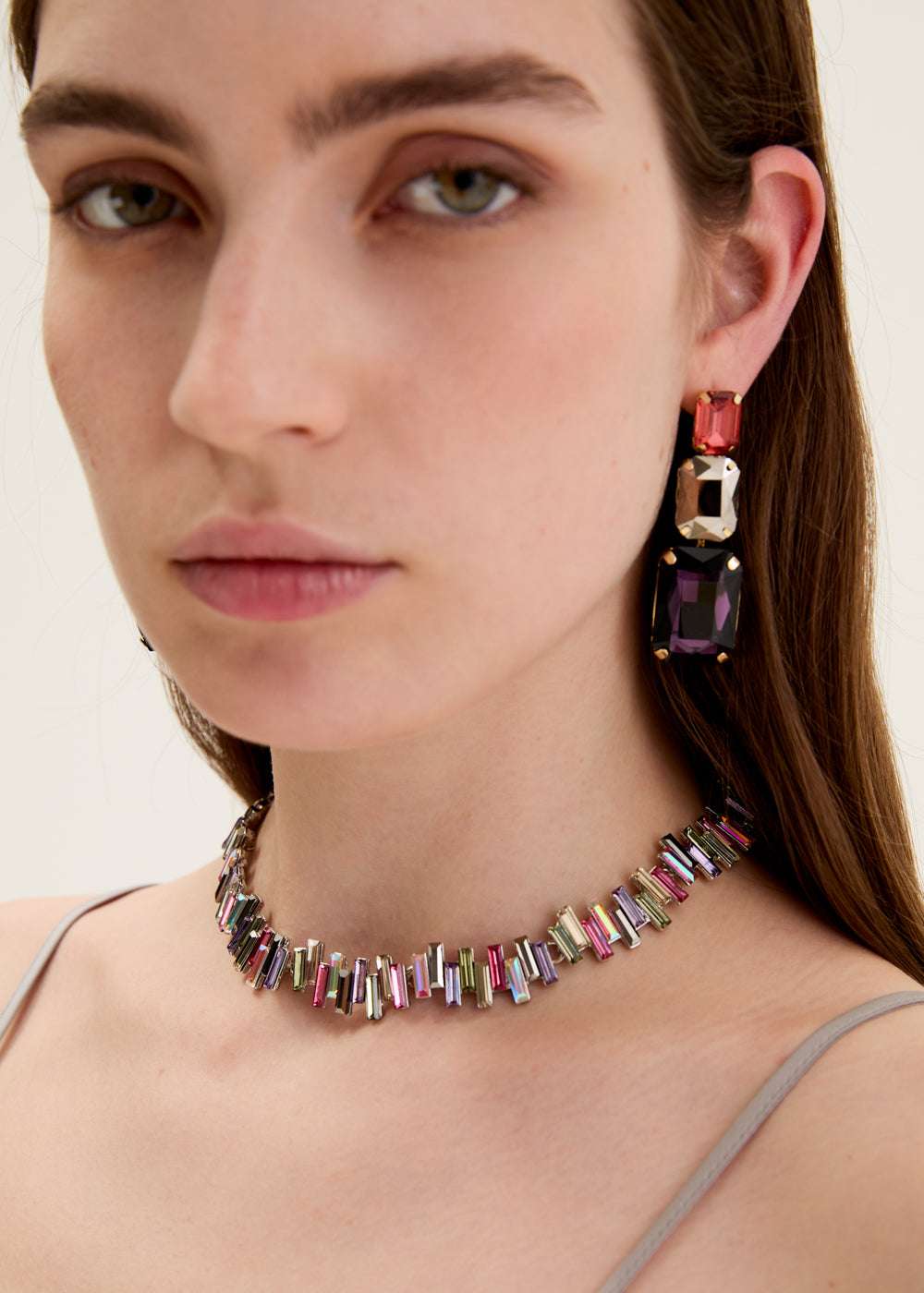 COLLANA NORA GIROCOLLO CON PIETRE ARGENTO NALÌ