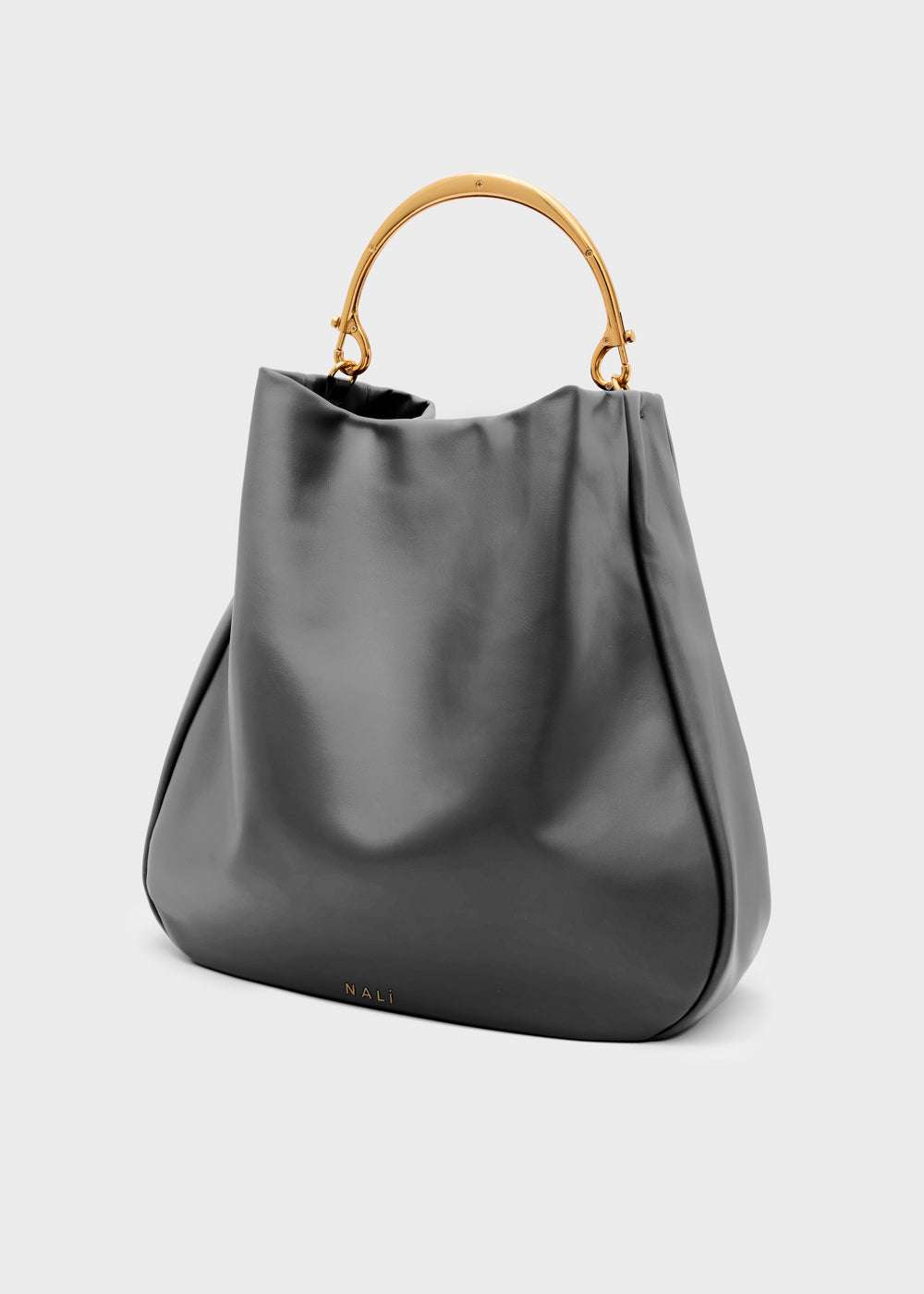 BORSA ANNIE A SPALLA MANICO METALLO NERO NALÌ