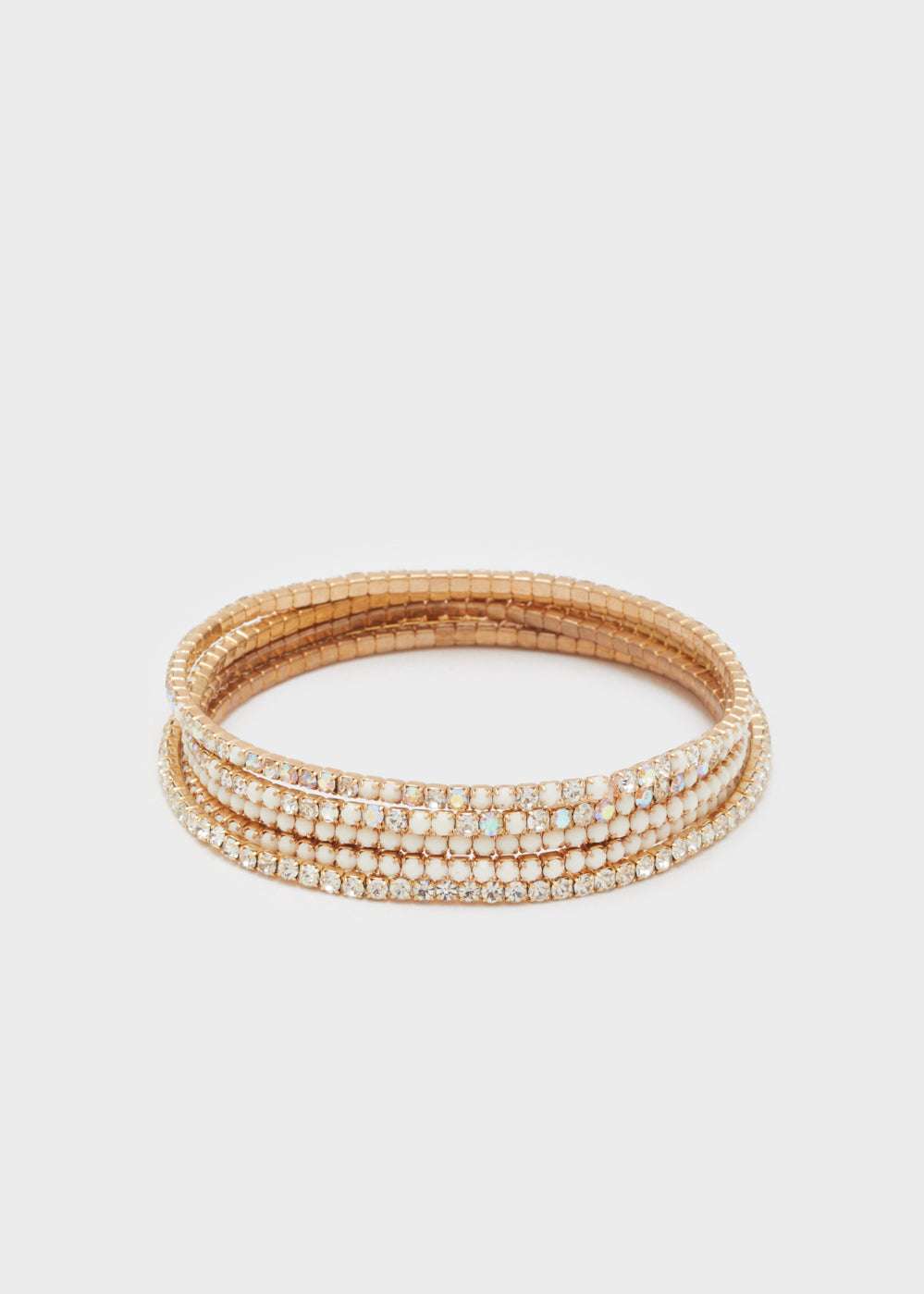 SET BRACCIALI LILY ELASTIC BIANCO/CLEAR NALÌ