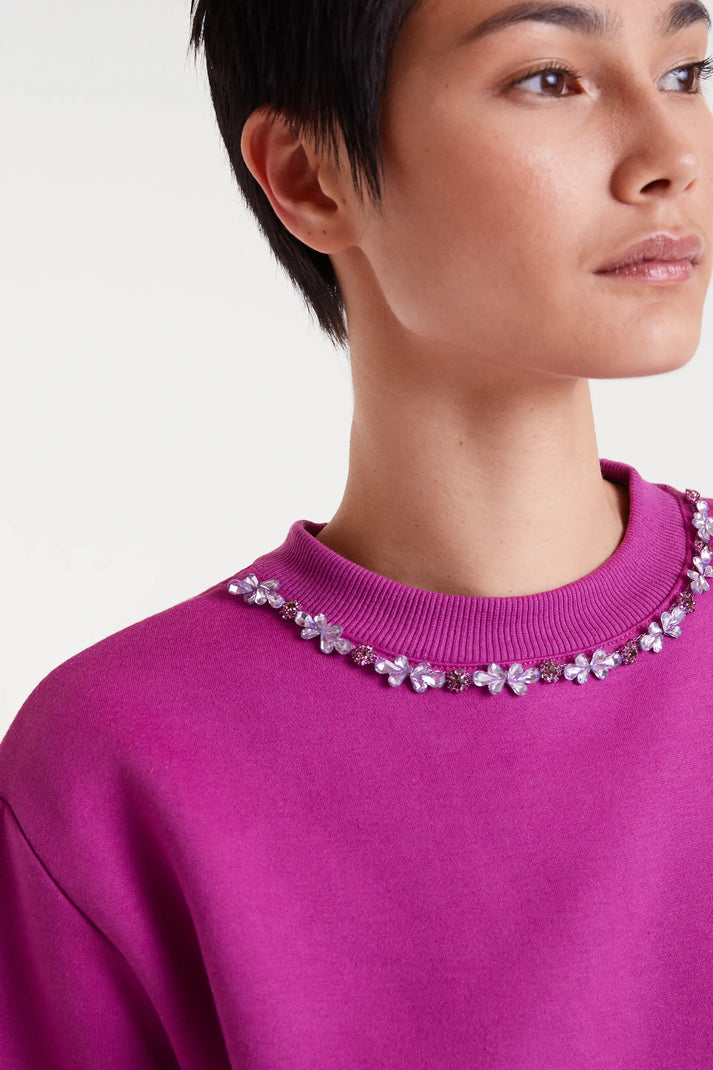 FELPA COLLO GIOIELLO MAGENTA COMPANIA FANTASTICA