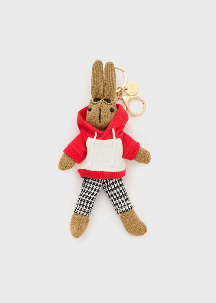 PORTACHIAVE/CHARMS BUNNY FELPA ROSSO NALÍ