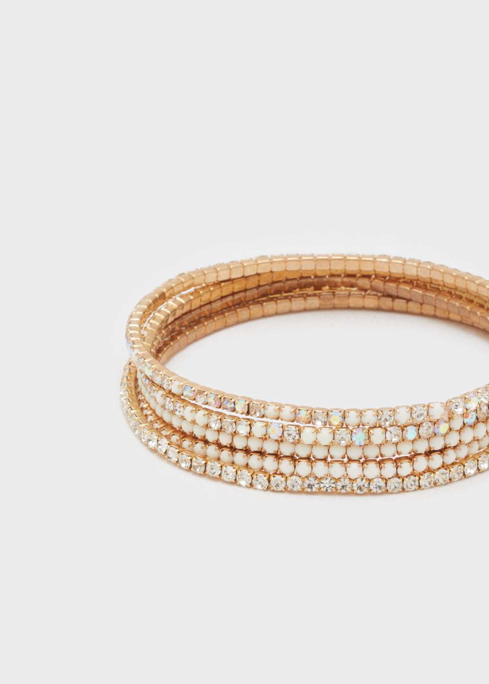 SET BRACCIALI LILY ELASTIC BIANCO/CLEAR NALÌ