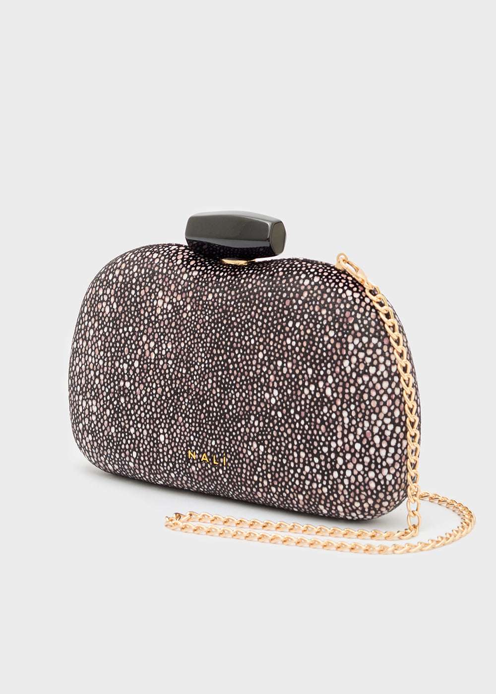 CLUTCH ELSA IN TESSUTO NERO NALÌ