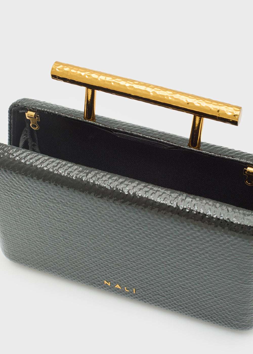CLUTCH IVY STAMPATA NERO NALÌ