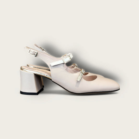 SLINGBACK DOPPIO CINTURINO BRERA GLI ARTIGIANI DI MILANO