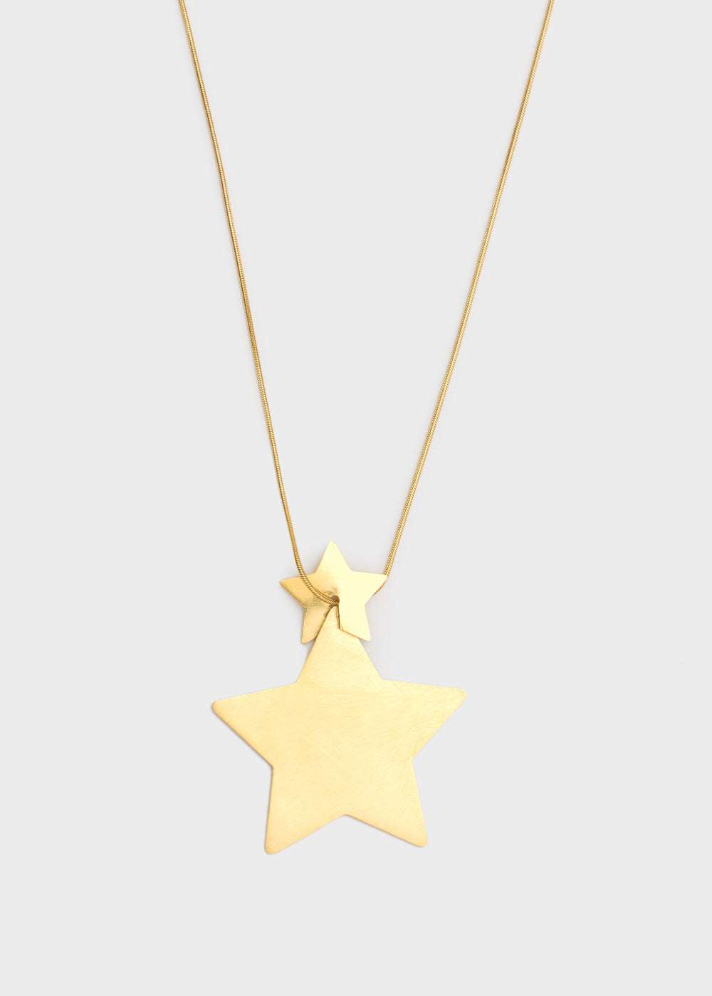 COLLANA CON PENDENTE DOPPIO STELLA ORO NALÍ