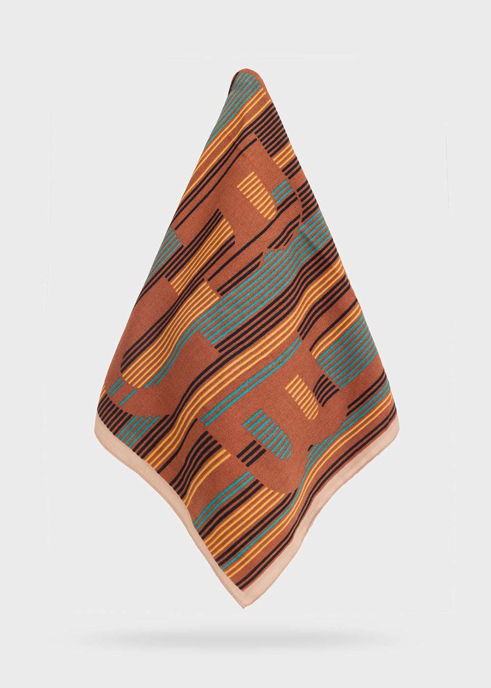 FOULARD LETTERS AMPIO MARRONE NALÍ