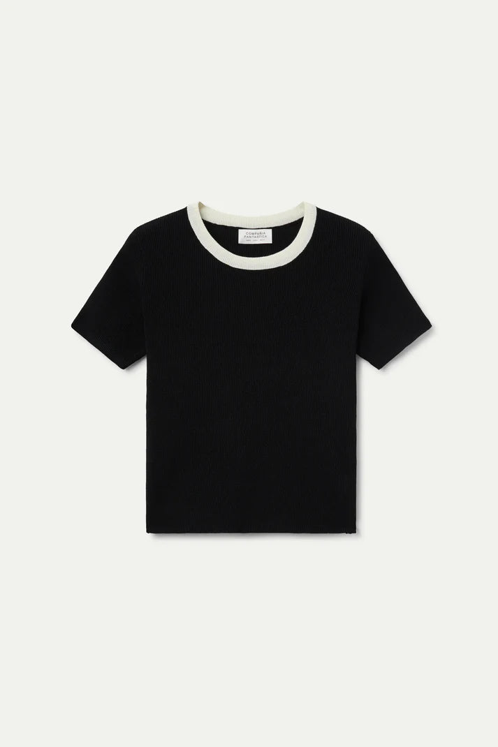 MAGLIA MANICA CORTA NERA COMPANIA FANTASTICA