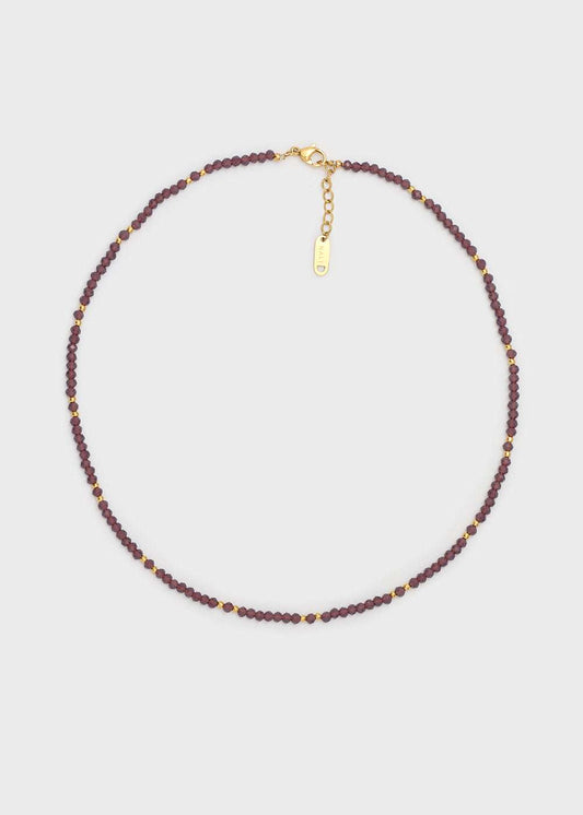 COLLANA MARY PERLINE VIOLA/ORO NALÍ