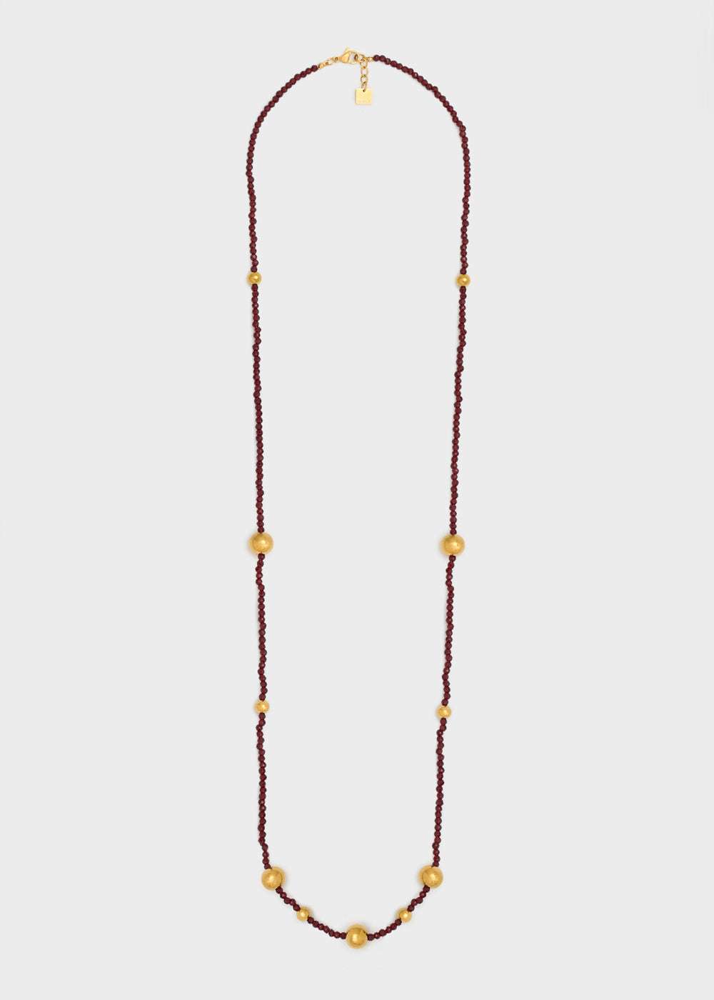 COLLANA LEA PERLINE E SFERE ORO\BORDEAUX NALÍ