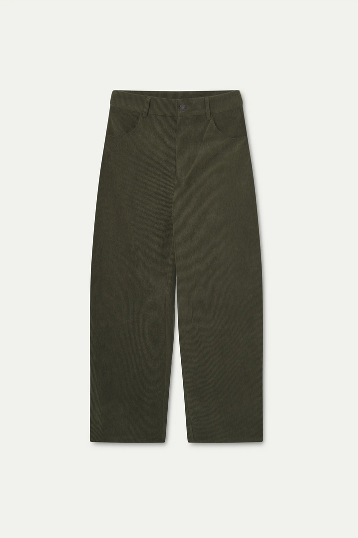 PANTALONE VELLUTO A COSTE VERDE SCURO 63C/11003 COMPANIA FANTASTICA