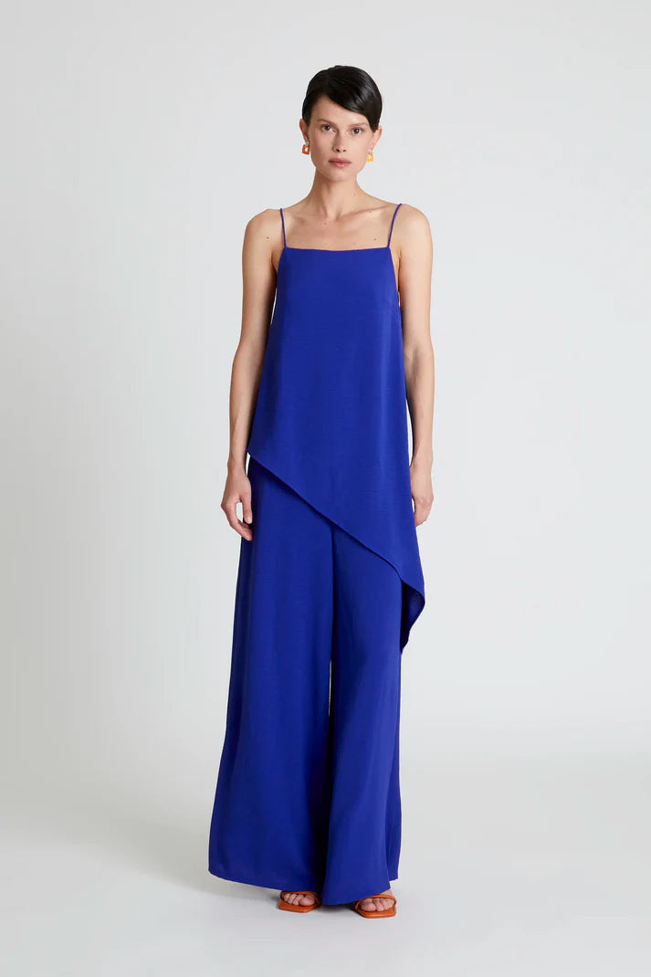 TOP ASIMMETRICO BLU COMPANIA FANTASTICA