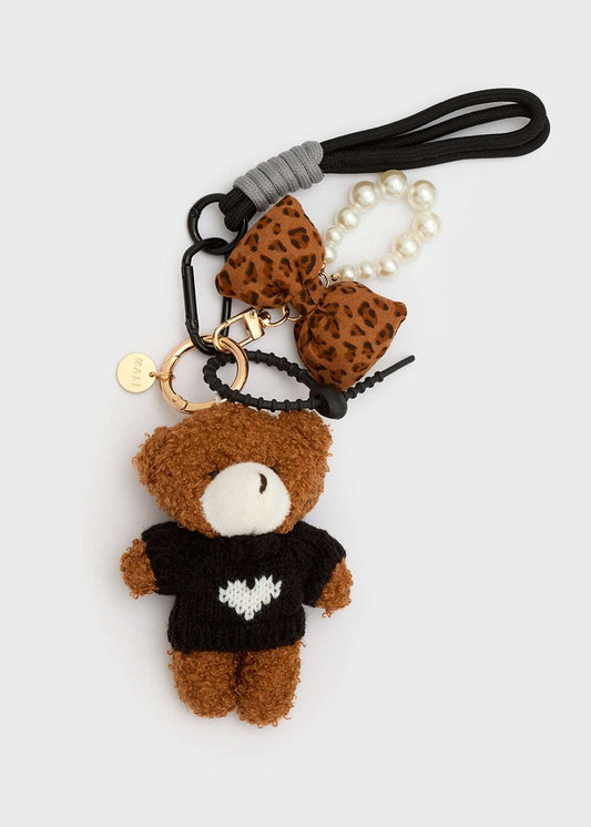 PORTACHIAVI TEDDY+CORDA NERO NALÌ