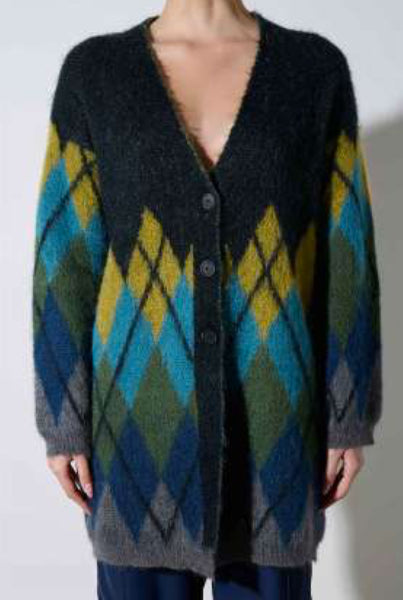 CARDIGAN ROMBI MULTICOLOR ICONA BY KAOS