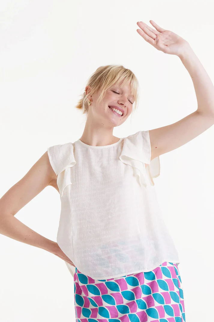 TOP BIANCO VOLANT COMPANIA FANTASTICA