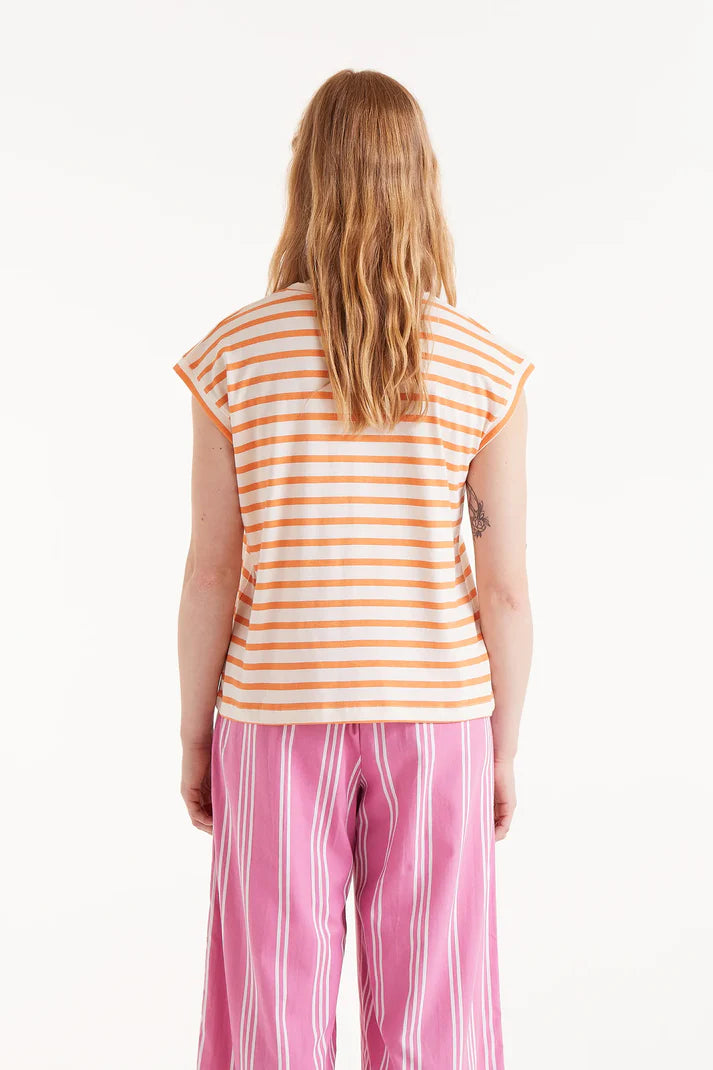 T-SHIRT RIGA ARANCIONE COMPANIA FANTASTICA