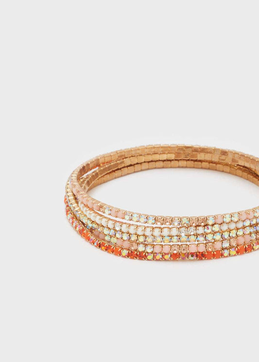 SET BRACCIALI LILY ELASTIC ARANCIO/CORAL NALÌ