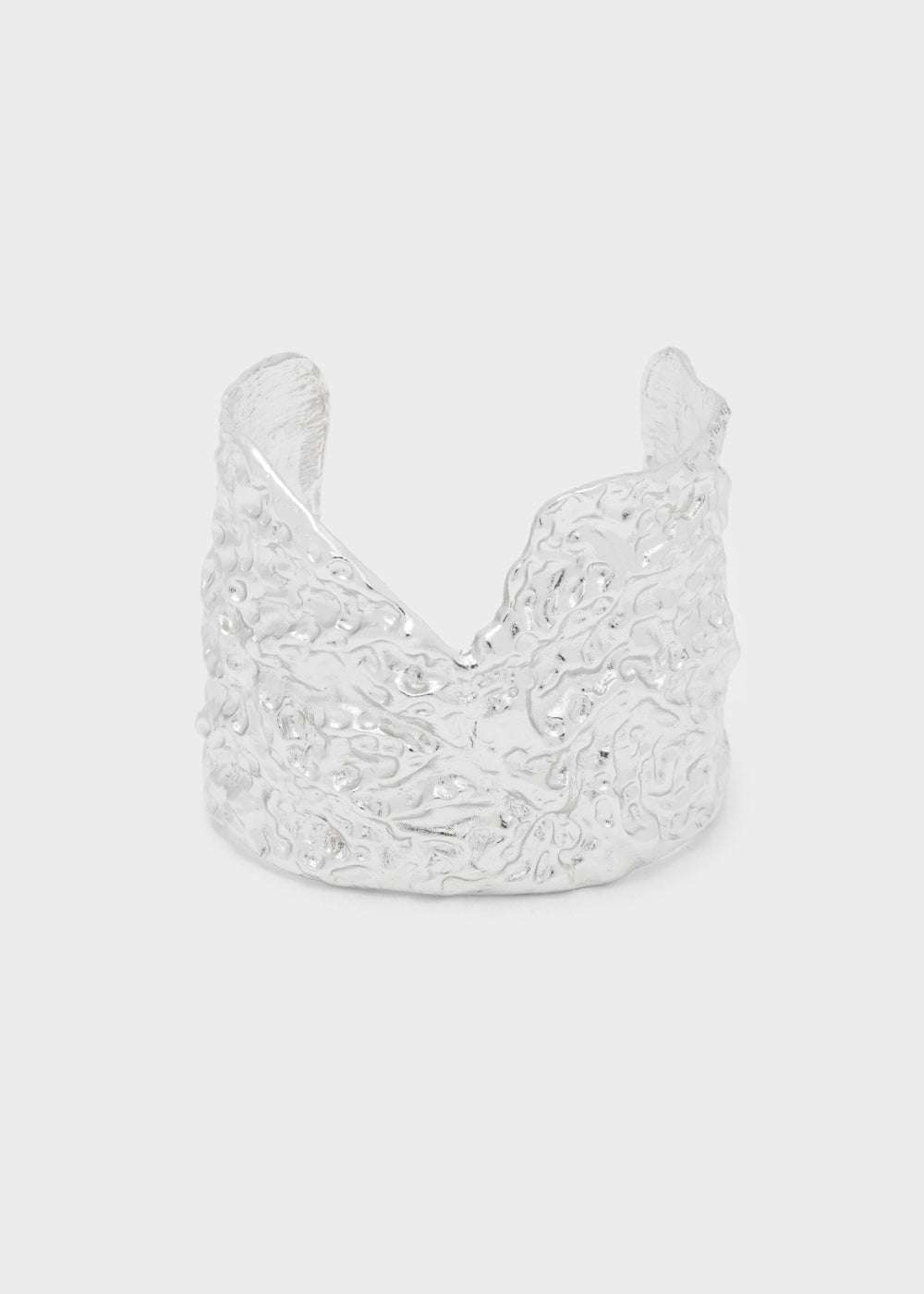 BRACCIALE VANA RIGIDO MARTELLATO ARGENTO NALÌ