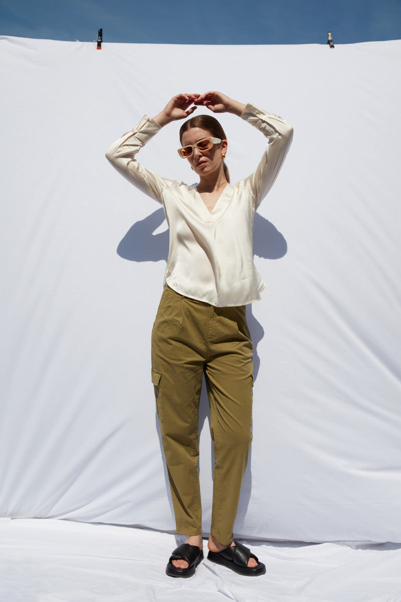 CASACCA RASO PANNA KAOS JEANS