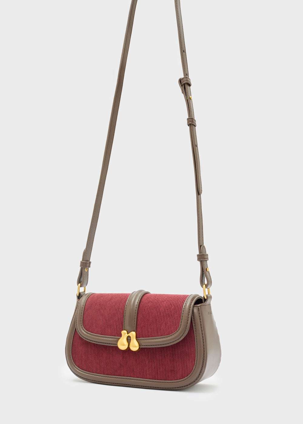 BORSA BOBBY A SPALLA VELLUTO BORDEAUX NALÌ