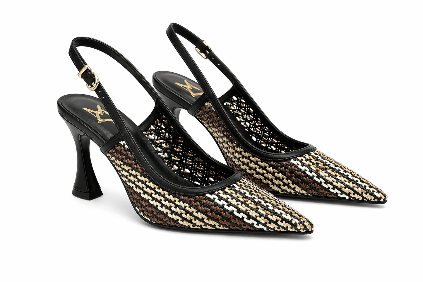 SLINGBACK NAPPA INTRECCIATA MULTICOLOR MARC ELLIS