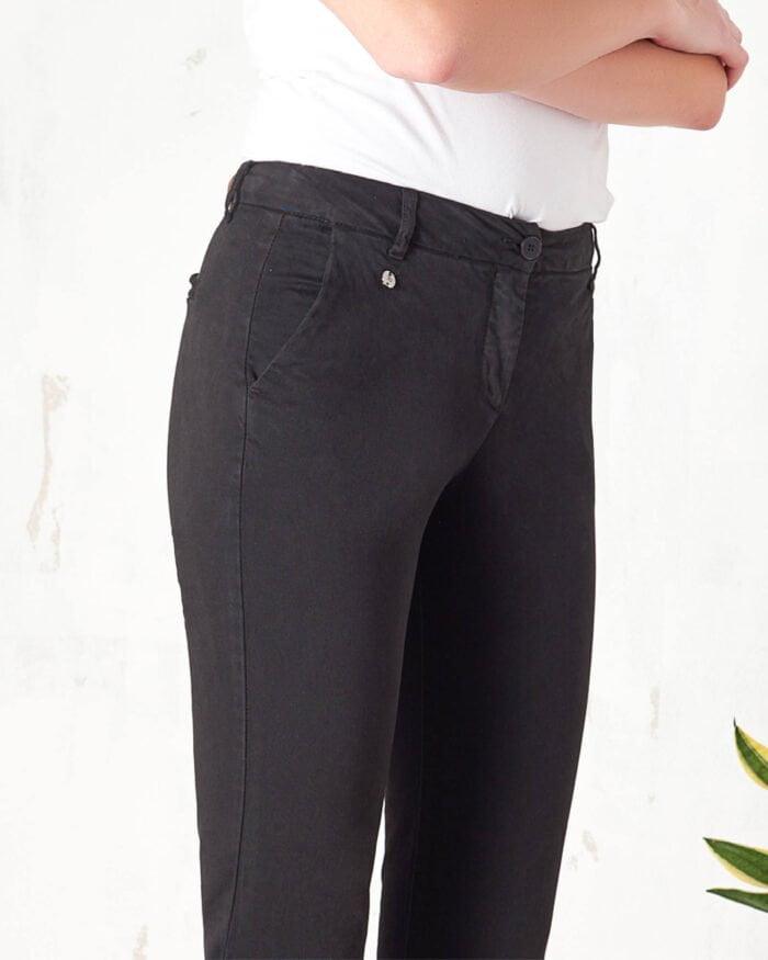 CHINO FUSTANO NERO CHIARA D'ALBA
