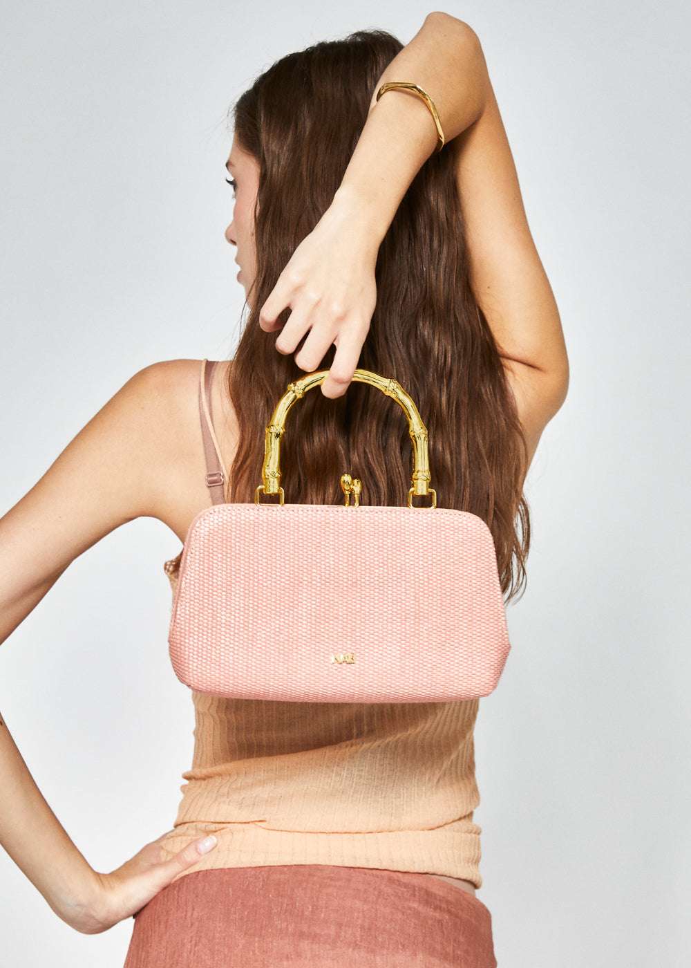 BORSA TESSUTO CORALLO NALÌ