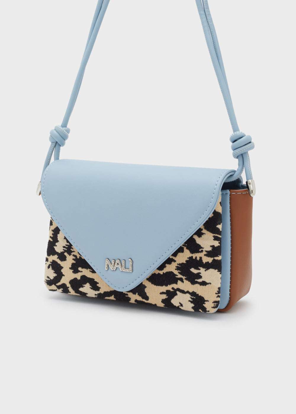 BORSA BLOOM ANIMALIER MARRONE NALÌ