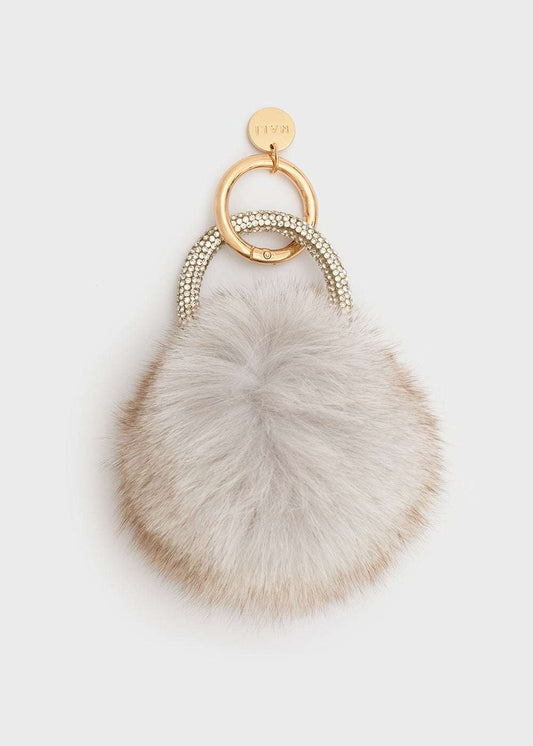 PORTACHIAVI/CHARM POMPON PANNA NALÌ