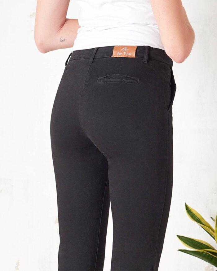 CHINO FUSTANO NERO CHIARA D'ALBA