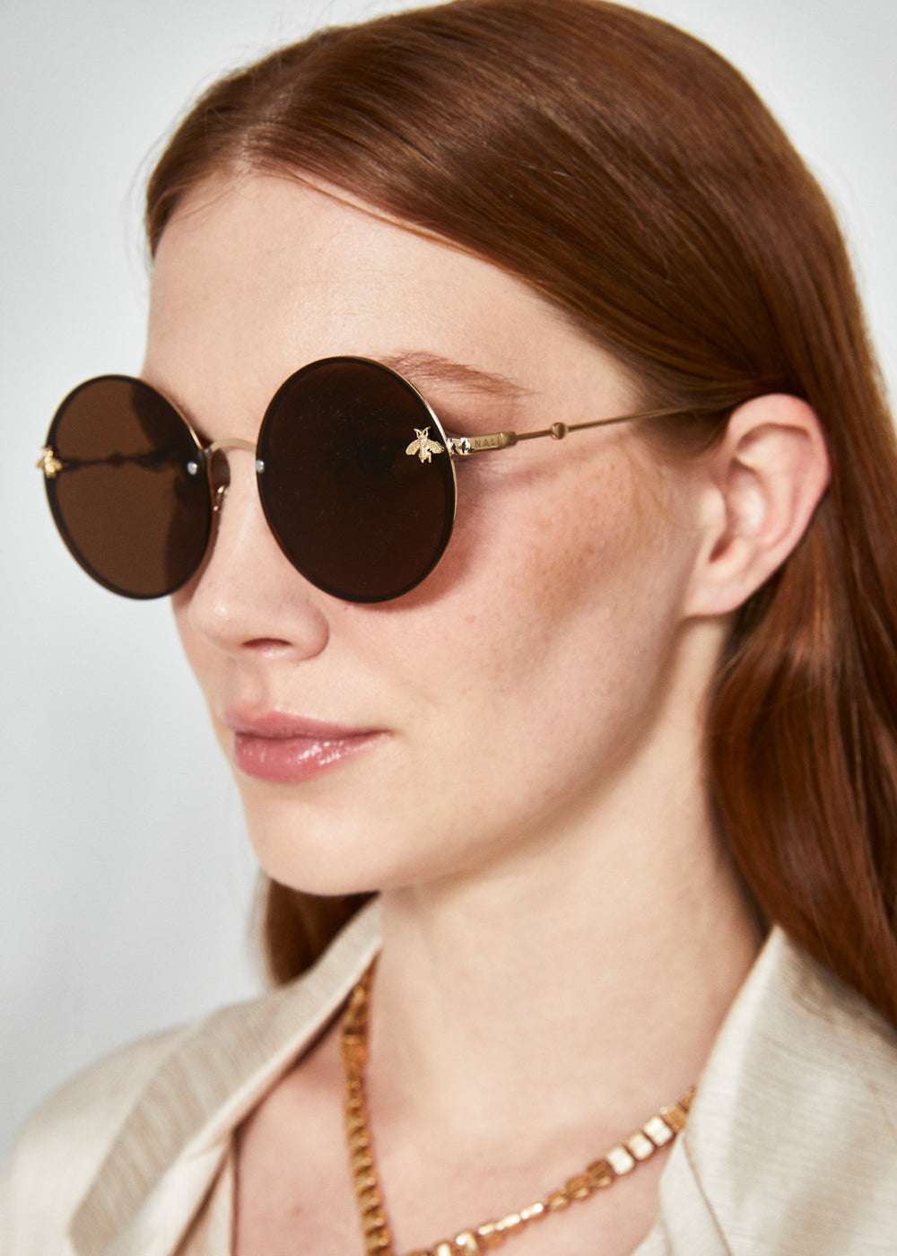 OCCHIALI BEE TONDI MARRONI NALÌ