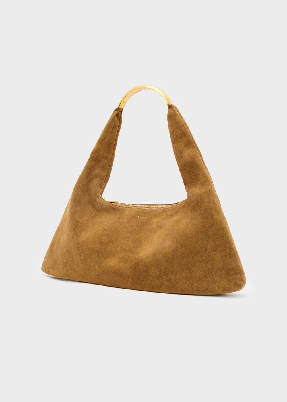 BORSA MILA A SPALLA SCAMOSCIATO OCRA NALÌ