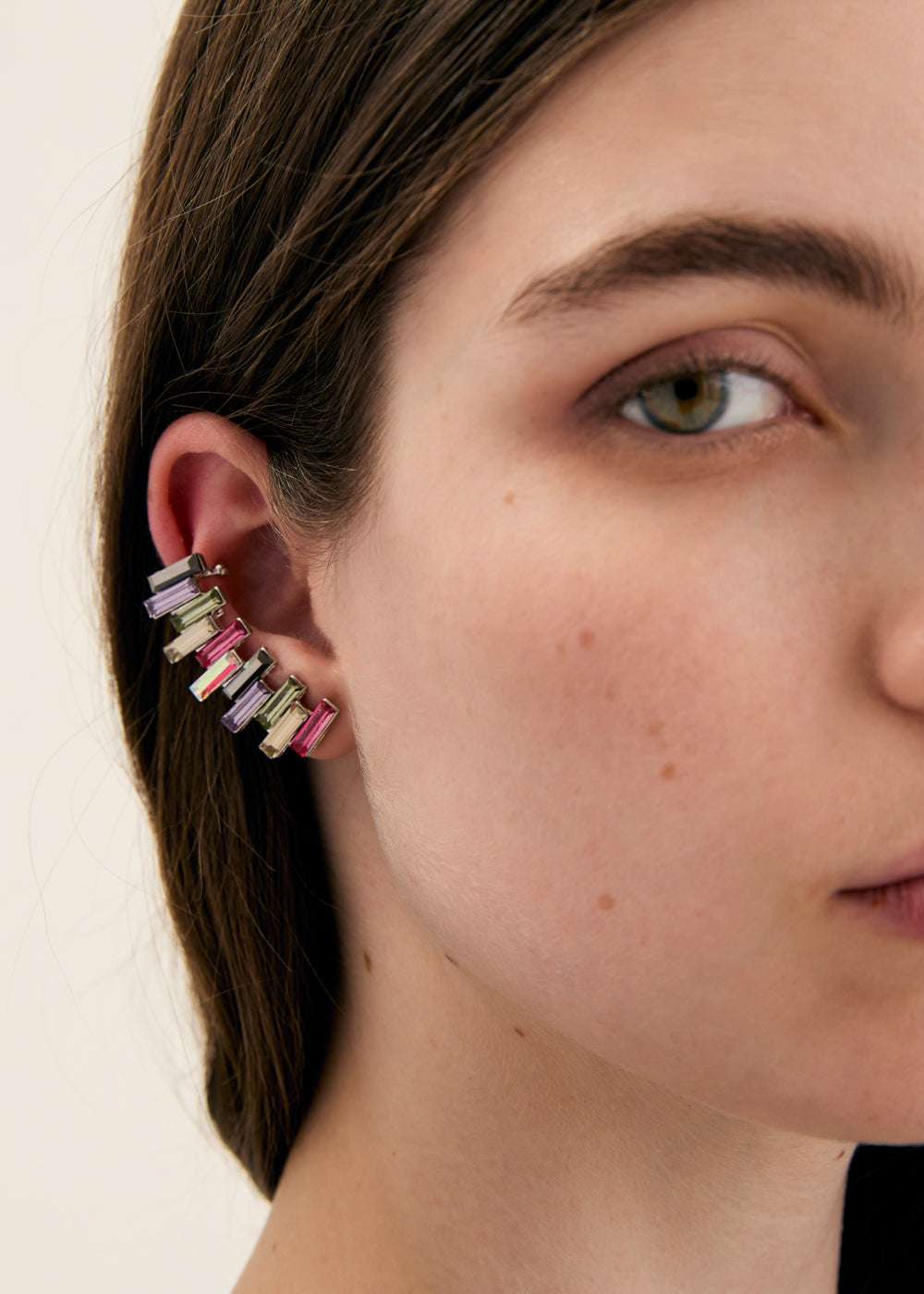 ORECCHINI BEA EARCUFF CON PIETRE ORO NALÌ