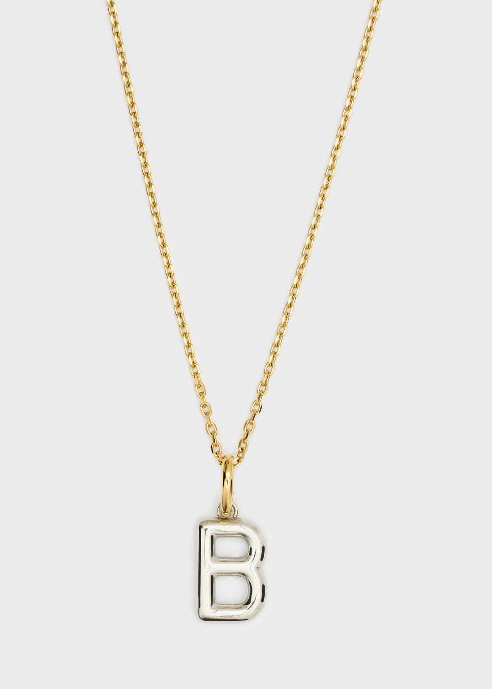 COLLANA LETTERING SMALL B ORO/ARGENTO NALÌ